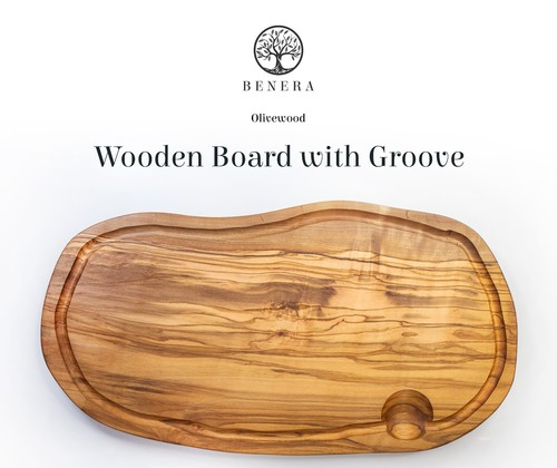 Olive wood cutting board - cutting,